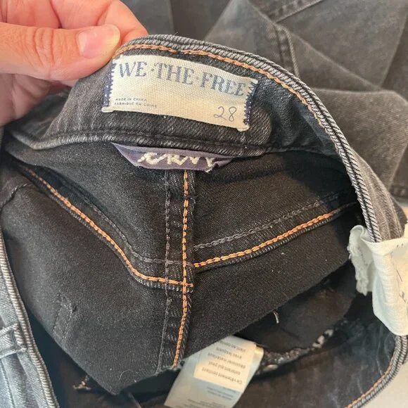 WE THE FREE CRVY High-Rise Vintage Straight Jeans size 28 Smokey Quartz - Picture 12 of 13